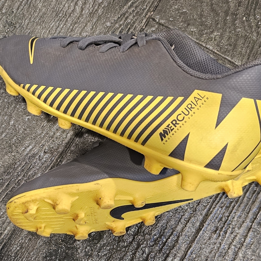 Nike Mercurial Gray and Yellow Men's Athletic Shoes